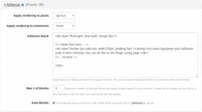 AdSense for b2evolution