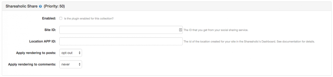 Shareaholic Plugin