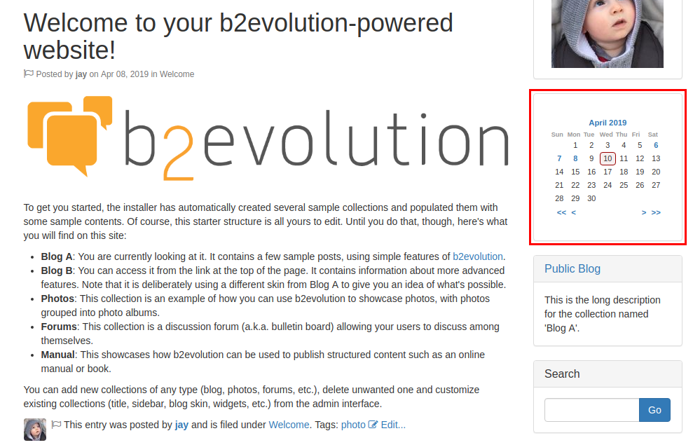 Calendar Widget Plugin