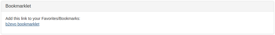 Bookmarklet plugin