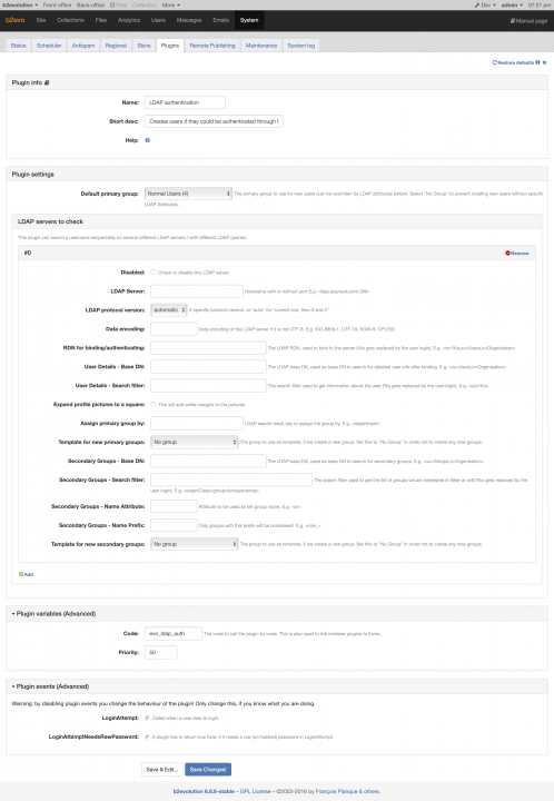 LDAP Plugin