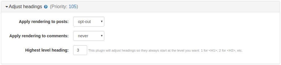Adjust Headings Plugin