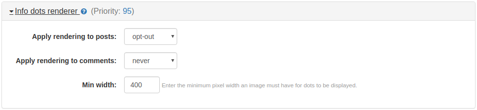 Info dots renderer Plugin