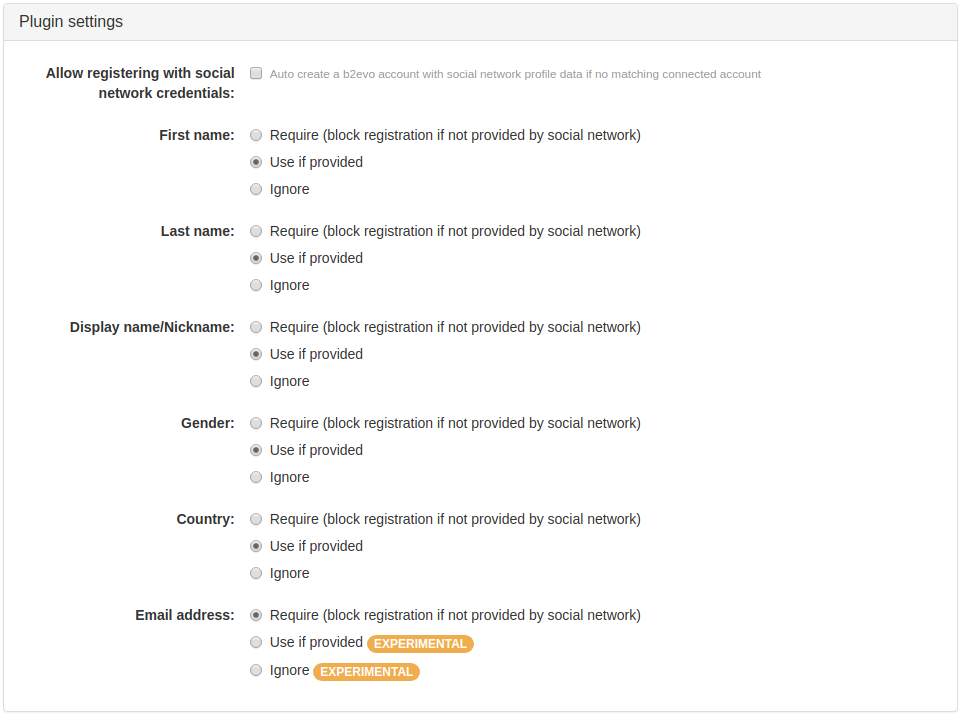 Social Login Plugin