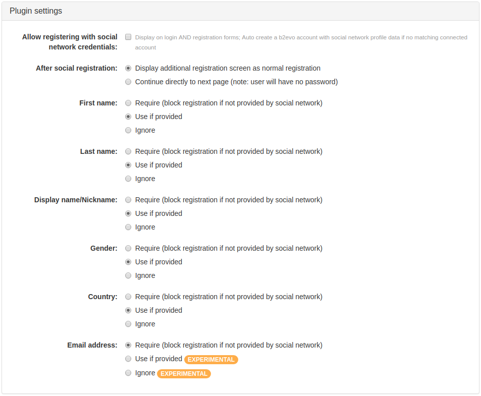 Social Login Plugin