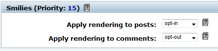 Smilies plugin